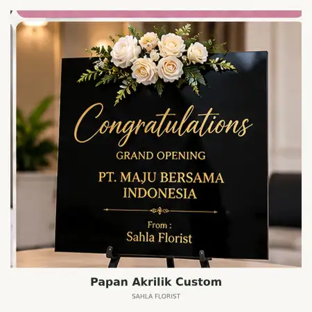 Papan Bunga Akrilik Aeon Mall Bsd